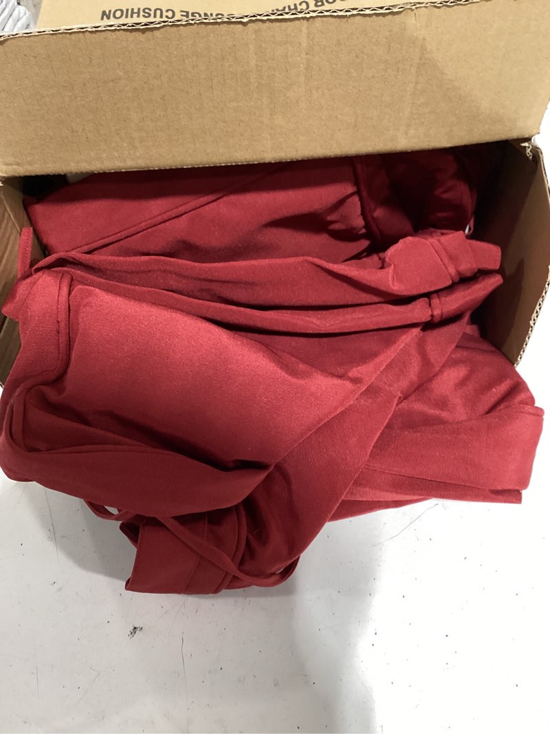 Condition photo showing Good Condition for chaise lounge cushions outdoor, 72"x21"x3" triple-waterproof outdoor chair cushion with removable cover, 4 adjustable ties lounge chair cushions for outdoor furniture, burgundy burgundy 72x21x3 inch