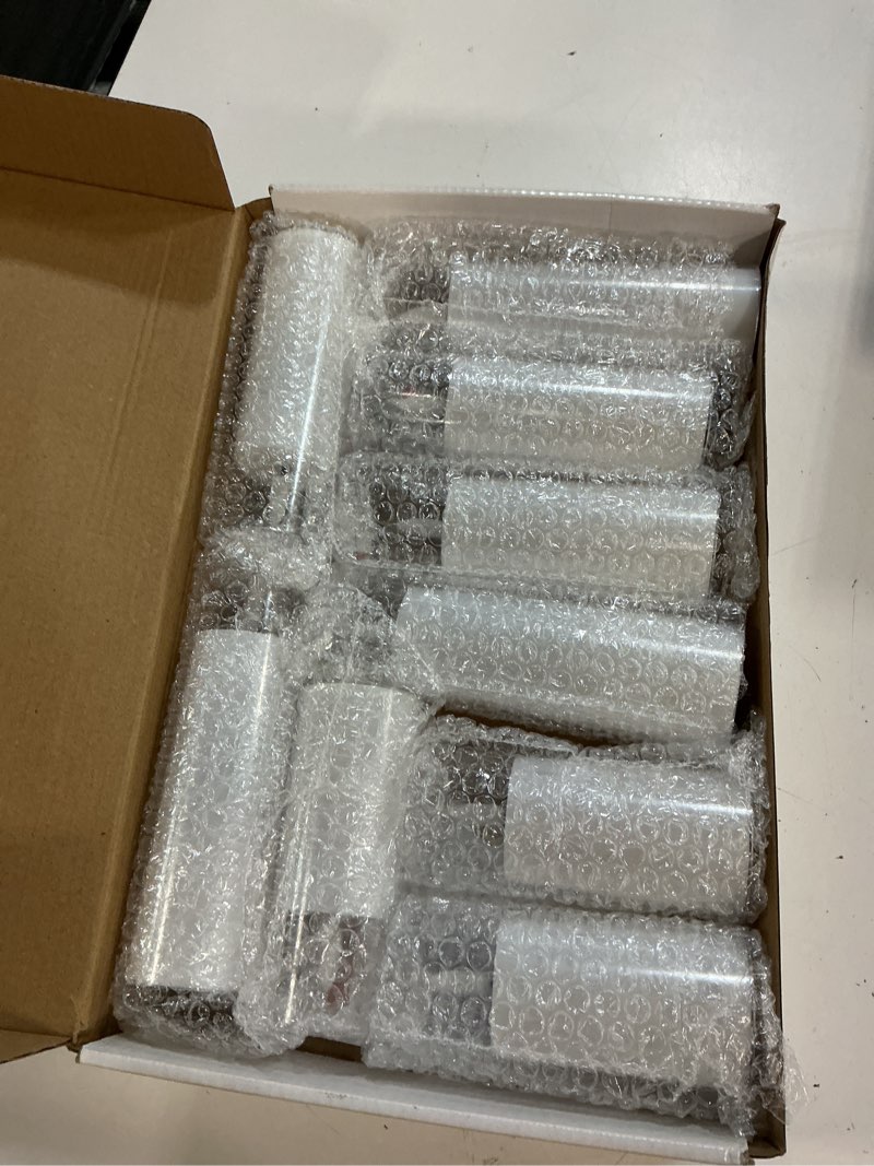 Condition photo showing New/Like New for homemory pure white acrylic flameless candles, led candles, battery operated candles with remote control and timer, fake electric candle, wedding, home decor, set of 9