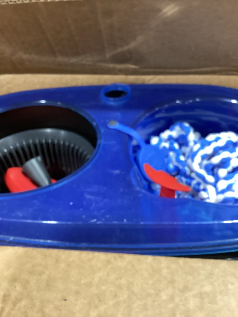 Condition photo showing New/Like New for o-cedar rinseclean spin mop & bucket system | clean with clean water | removes 99% of bacteria