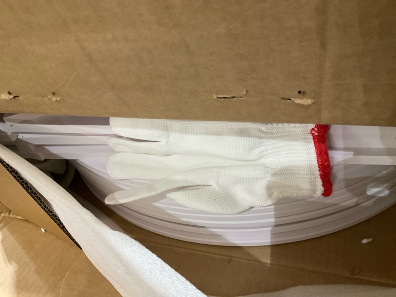 Condition photo showing As Is for SpaceAid 7 Tier Rotating Shoe Rack Tower, Spinning Shoe Display Lazy Susan, Revolving 360 Shoe Rack Storage Round Carousel, Vertical Handbag Rotate Shoes Closet Organization (7-Tier White) 7 Tier (23.2"W x 63"H) White