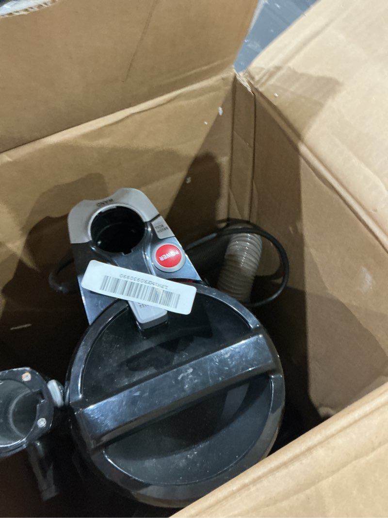 Condition photo showing As Is for hoover maxlife pro pet swivel vacuum cleaner, bagless upright vac, hepa media filtration, maxlife system, windtunnel technology, corded vacuum cleaners for home use