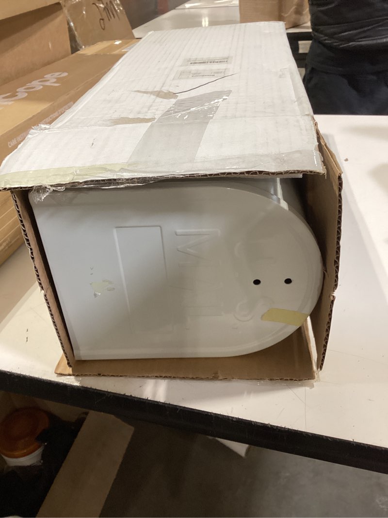 Condition photo showing Good Condition for metal mailboxes post mount, galvanized steel outside mail box, standard medium capacity, 20 x 8.7 x 6.7 inches, white