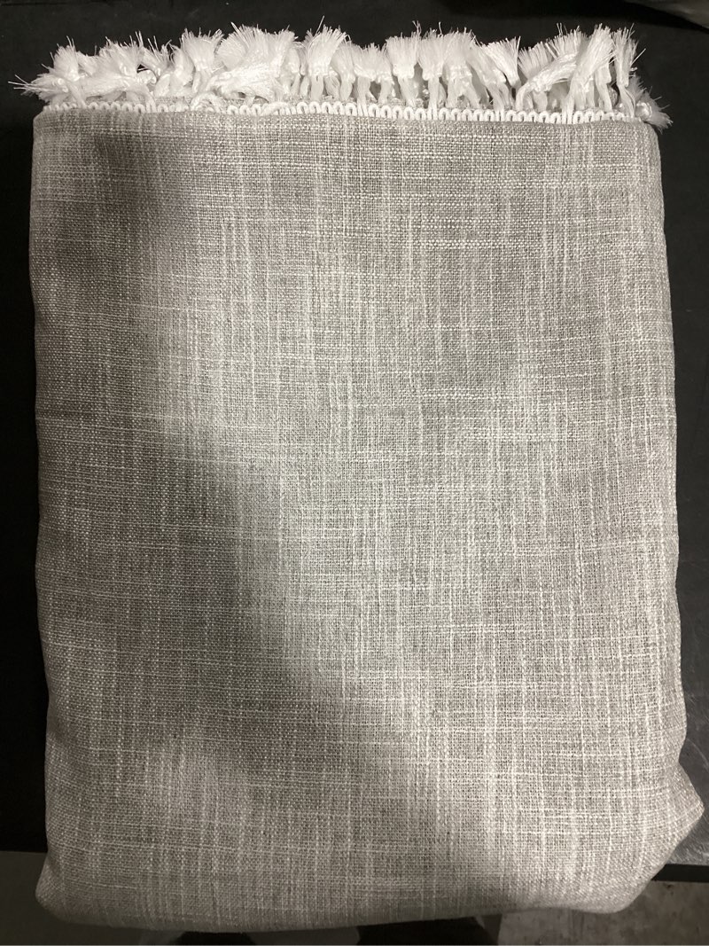 Condition photo showing New/Like New for Laolitou Rustic Tablecloth Cotton Linen Waterproof Tablecloths Washable Table Cloths for Kitchen Dining,Party,Holiday,Christmas,Buffet Coffee Lines Rectangle,55''x102'',8-10 Seats Lines Coffee 102" x 55" (Rectangular)