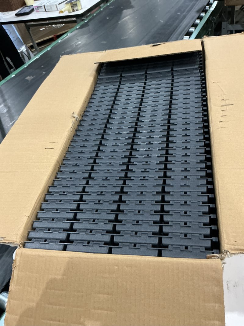 Condition photo showing New/Like New for 36 sq. ft plastic interlocking deck tiles, 36 pack,12"x12" waterproof outdoor flooring all weather use, patio floor decking tiles for porch poolside balcony backyard, dark grey 36 grey