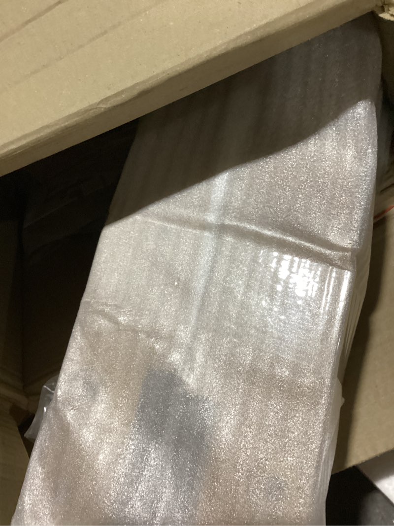 Condition photo showing Good Condition for Zinus Alexia Wood Platform Bed Frame with headboard, Solid Wood Foundation with Wood Slat Support, No Box Spring Needed, Easy Assembly, Rustic Pine, Queen Rustic Pine Queen Natural Wood Headboard