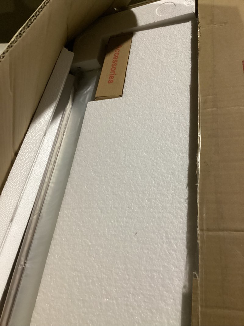 Condition photo showing Good Condition for LOAAO 20X30 Inch Bathroom Mirror with Wood Grain Colored Metal Frame, Rounded Rectangle Metal Framed Bathroom Mirror, Anti-Rust, Hangs Horizontally or Vertically Wood Grain Colored 20"L x 30"W