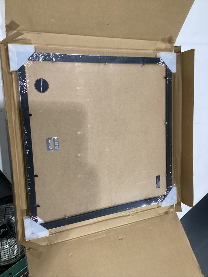 Condition photo showing New/Like New for americanflat 14x14 picture frame - matted to 5x7 - engineered wood - black black 14x14 1 pack