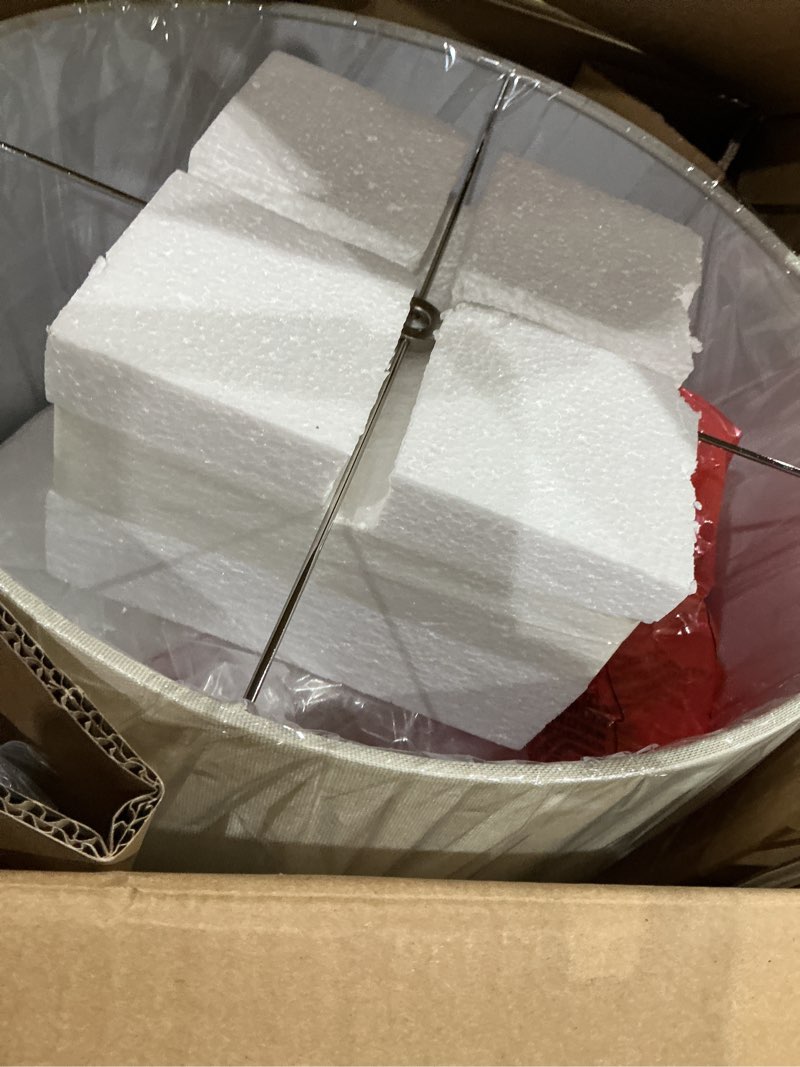 Condition photo showing Good Condition for monarch specialties 9707 lightingtable lamp, cream ceramic, ivory shade, transitional lighting-25 h table, 15" l x 15" w x 25" h