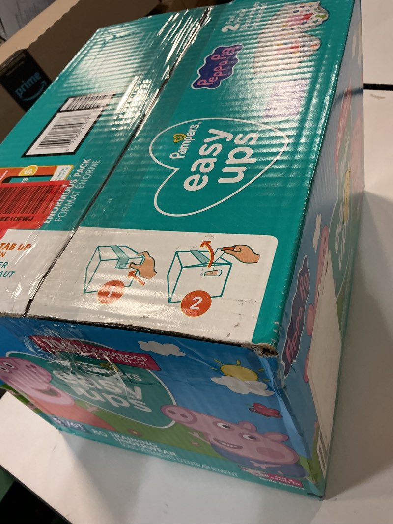 Condition photo showing New/Like New for Pampers Training Pants - Easy Ups Girls & Boys - Size 5T-6T, 80 Count, Peppa Pig Potty Underwear (Packaging May Vary) 5T-6T 80