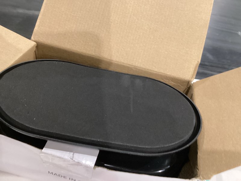 Condition photo showing As Is for Reusable Large Furniture Sliders for Carpet, Furniture Movers Sliders, Carpet Movers Oval Heavy Duty Sofa Bed Table Desk Movers for Carpet –Quickly and Easily Move Any Item, Black (8 Pack)