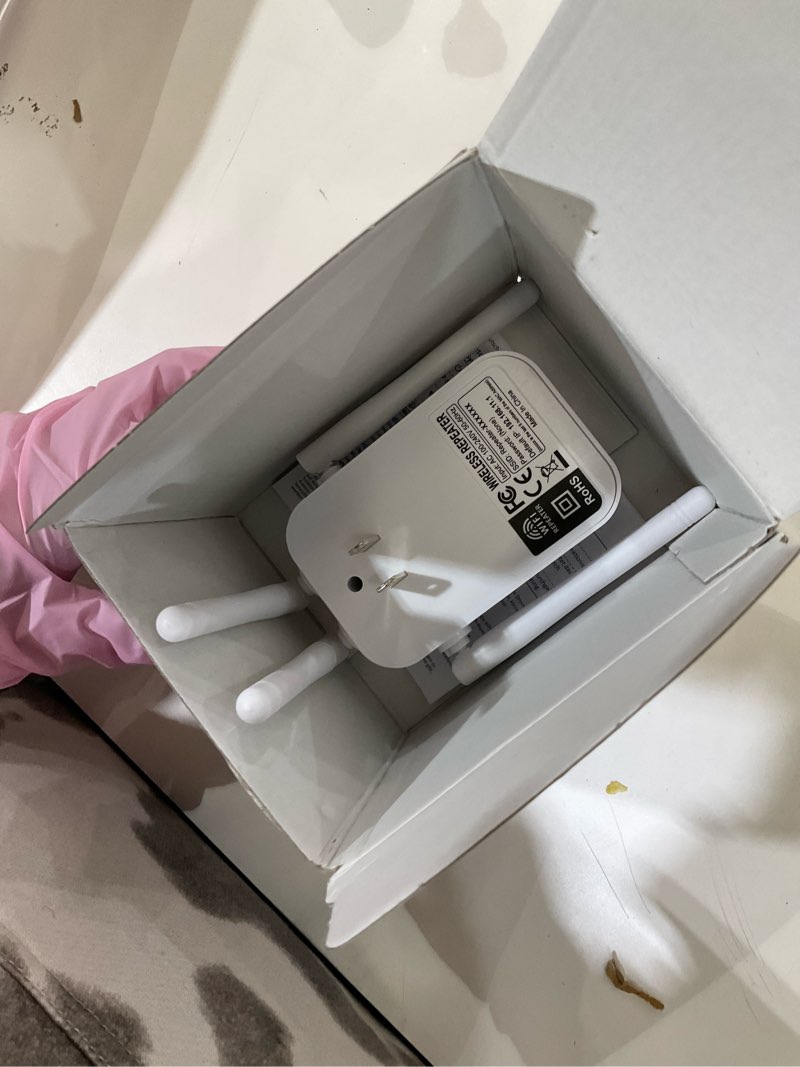 Condition photo showing As Is for WiFi Extender,WiFi Extender Signal Booster for for Home & Outdoor,Device Servers Covers Up to 6000 Sq. ft and 35 Devices,Internet Booster Medium