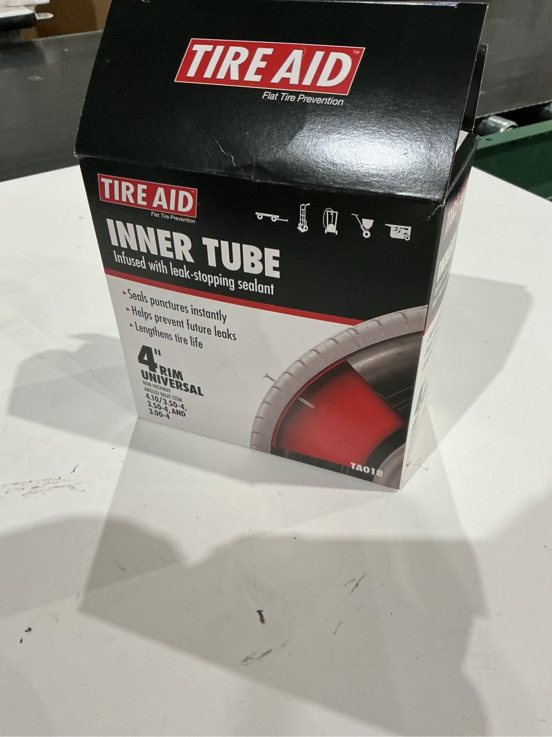 Condition photo showing As Is for tire aid utility tire inner tube