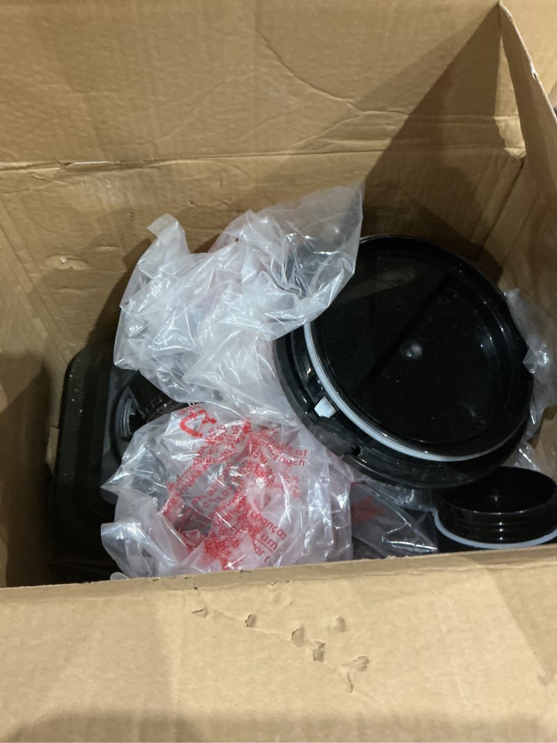 Condition photo showing As Is for ninja kitchen system | 8-cup food processor bowl & 72 oz. blender all-in-one | with (2) 16 oz. to-go cups | for smoothies, ice crushing, dough & more | 1500 watt | black | bl770 pitcher + bowl + (2) 16-oz. cups