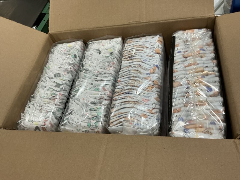 Condition photo showing New/Like New for the honest company comfort dry disposable diapers for sensitive skin, hypoallergenic, space travel + it's a pawty, super club box size 3, (16–28 lbs), 120 count size 3 (120 count) space travel + it's a pawty