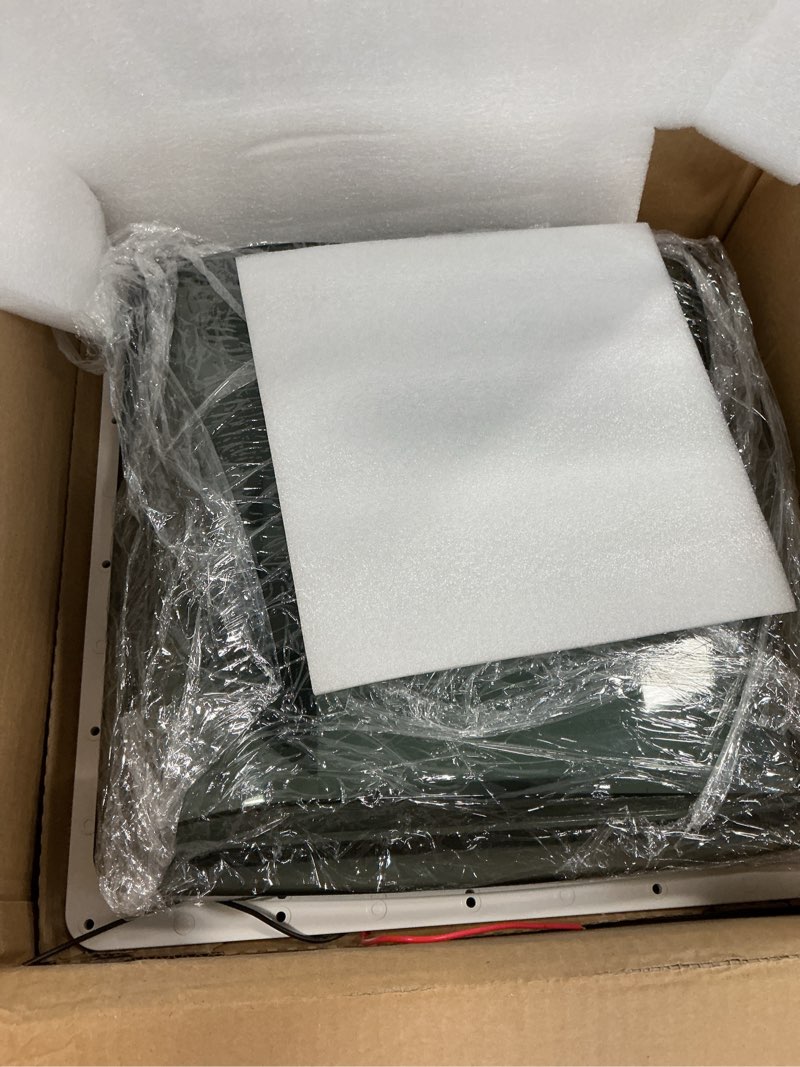 Condition photo showing As Is for Kohree 14" RV Vent Fan 10 Speed Reversible: 12V Super Quiet RV Roof Vent Fan for Camper Trailer Bathroom, RV Exhaust Fan with Remote Control, Temperature & Rain Sensor, Removable Screen