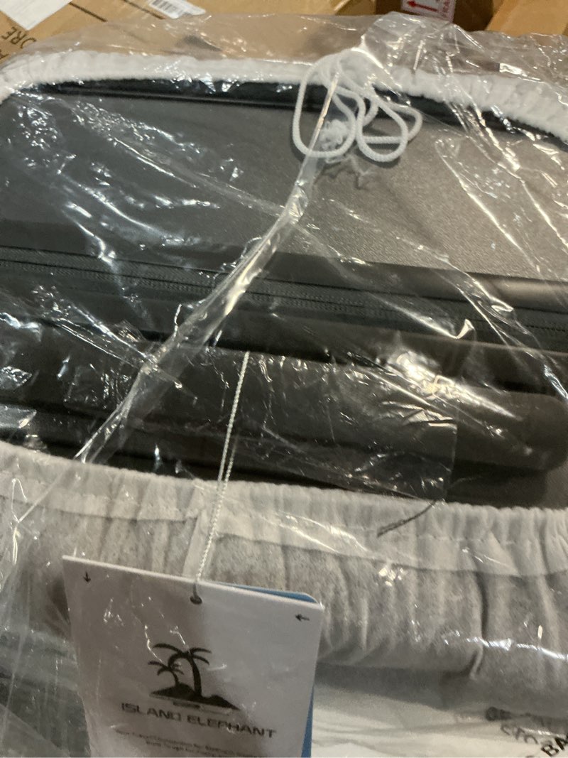 Condition photo showing Good Condition for expandable 20inch carry on luggage airline approved - top opening hardside travel suitcase unbreakable -with cup holder,usb charge,side pothook, 360°spinner wheels, tsa lock-grey grey 20 inch-ext