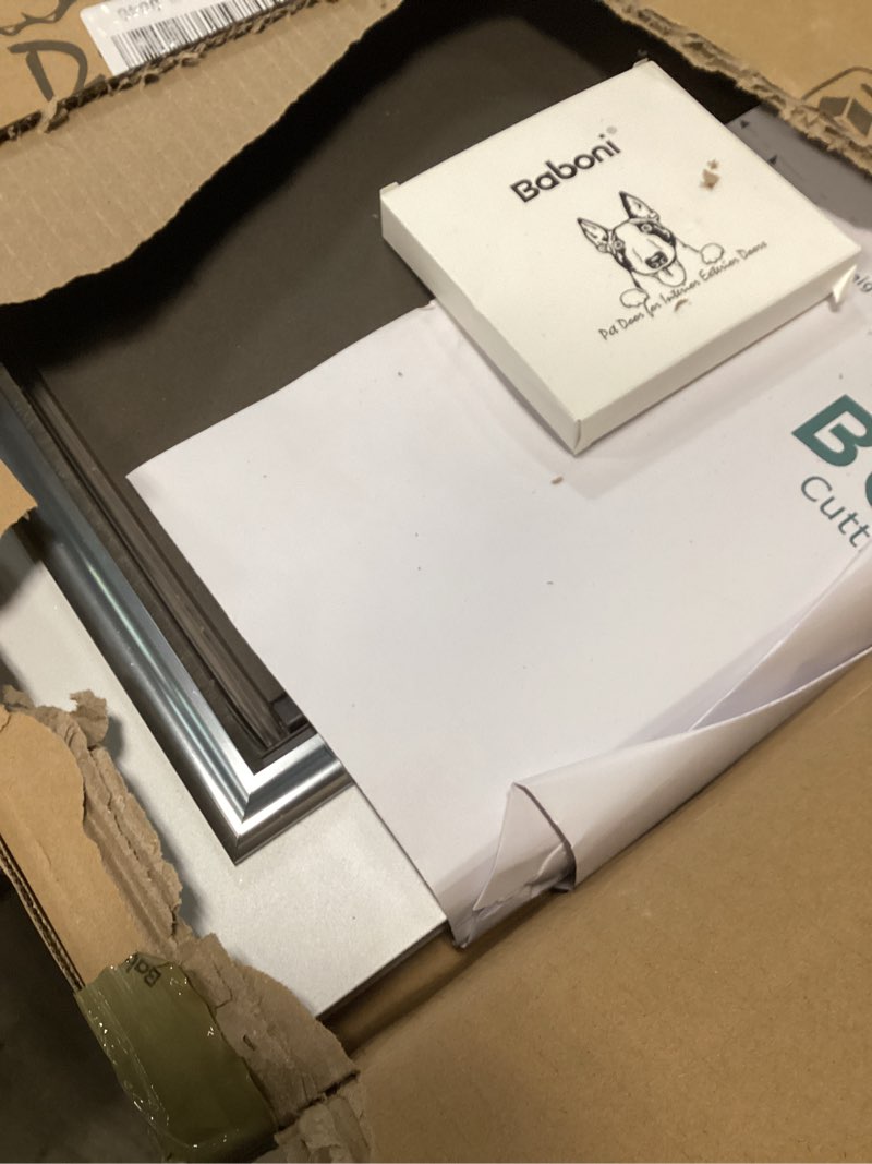 Condition photo showing Good Condition for Baboni 3-Flaps Pet Door for Interior and Exterior Doors, Steel Frame and Telescoping Tunnel, Strong and Durable Dog Door(Pets Up to 220 Lb) -X-Large X-Large for Door(Metal Frame)