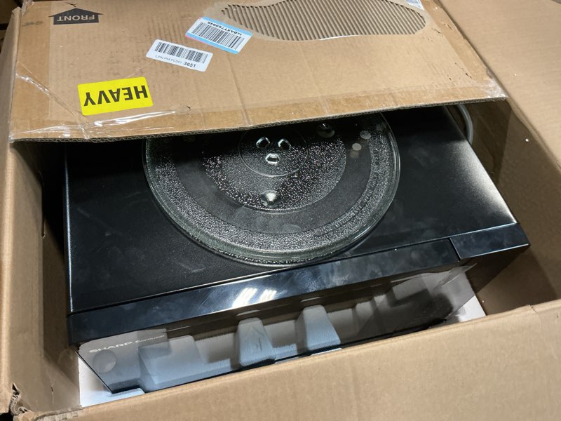 Condition photo showing Good Condition for SHARP SMC1461KB Oven with Removable 12.4" Carousel Turntable, Cubic Feet, 1100 Watt Countertop Microwave, 1.4 CuFt, Black