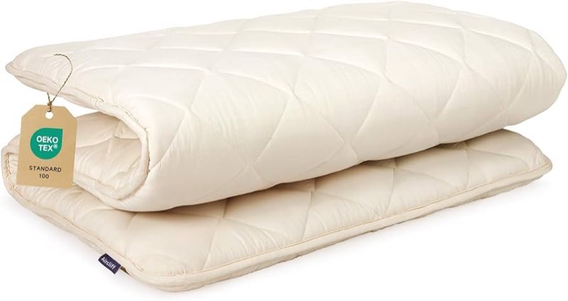 aircliff japanese floor futon mattress, roll up tatami mat, sleeping pad, shikibuton, certipur-us ce