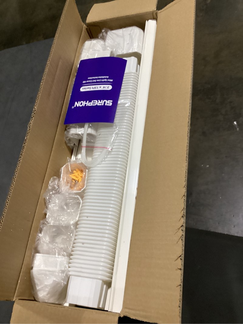 Condition photo showing Good Condition for 3" 15ft mini split line set cover,plastic line kit for outside units, mini split air conditioner, central ac and heat pump 3" x 15 ft