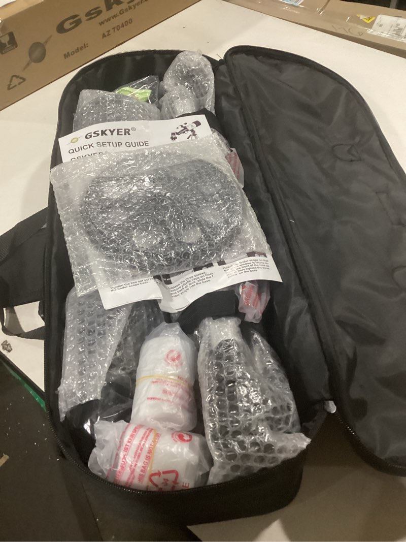 Condition photo showing Good Condition for Gskyer Telescope, 70mm Aperture 400mm AZ Mount Astronomical Refracting Telescope for Kids Beginners - Travel Telescope with Carry Bag, Phone Adapter and Wireless Remote.