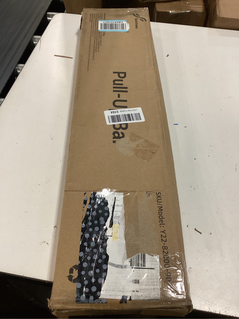 Condition photo showing New/Like New for sportneer pull up bar: strength training chin up bar no screws - adjustable 29.5''-37''(75-94cm) width locking mechanism pull up bar for doorway - max load 440lbs for home gym upper body workout, non-slip
