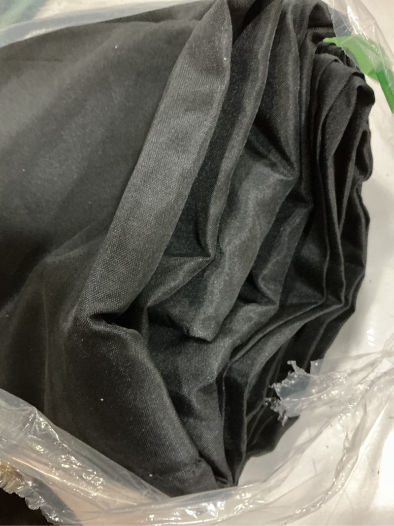 Condition photo showing Good Condition for ascoza 2 pack fitted tablecloth for 8 foot rectangle tables 96 x 30 inch black table covers water resistant polyester table cloth for wedding, parties,display, trade show (black) black 8ft