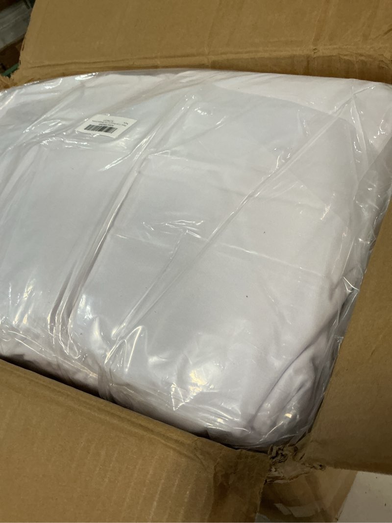 Condition photo showing Good Condition for 12 pk round spandex tablecloths for 72inch table, stretchy wrinkle free 132inch fitted 6ft round table cloths cover with skirt for wedding birthday party banquet events white 72inch(12pack)