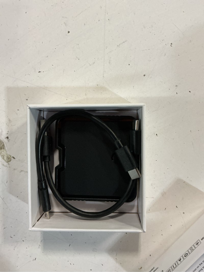 Condition photo showing As Is for wireless carplay adapter ai box for iphone & android auto – youtube & netflix support, tf card offline playback, plug and play, wired to wireless conversion, stable 5.8ghz wifi & bluetooth 5.3