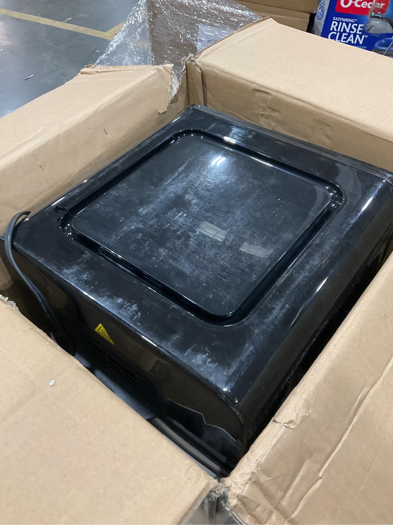 Condition photo showing As Is for Nuwave Brio 15.5Qt Air Fryer Rotisserie Oven, X-Large Family Size, Powerful 1800W, 4 Rack Positions, 50°-425°F Temp Controls, 100 Presets & 50 Memory, Integrated Smart Thermometer, Linear T Technology