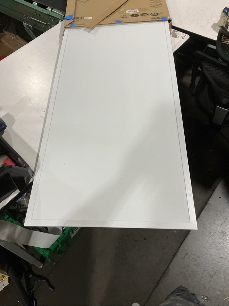 Condition photo showing As Is for metalux 2-ft x 2-ft bright white led panel light