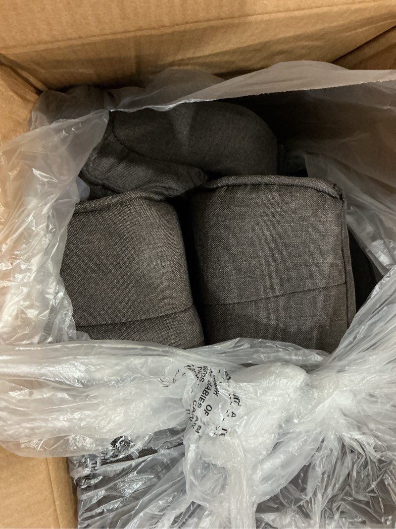 Condition photo showing Good Condition for ergonomic swivel floor gaming chair with armrests & side pockets, 6-position reclining sofa bed, foldable padded lounger with thick cushion & lumbar support for esports, reading, tv watching (brown)