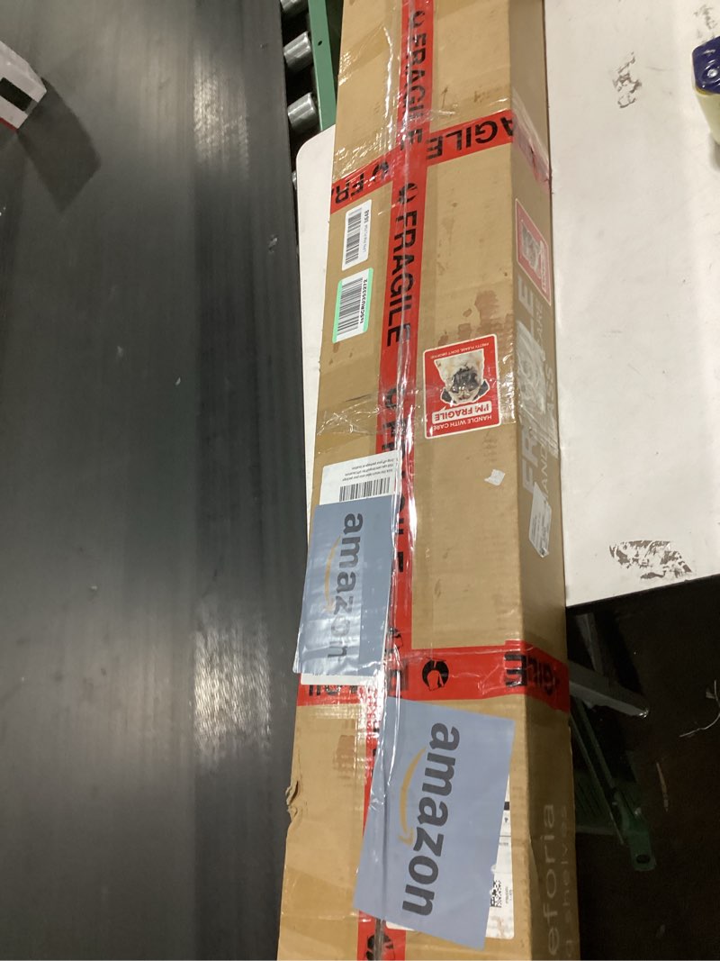 Condition photo showing Good Condition for homeforia white floating shelf 48 inches, high end solid real wood 48inch long floating shelves for wall mounted, white wooden 48in floating shelves, heavy duty bracket, 48 x 6.5 x 1.75 inch, set of 2 classic white - soft neutral satin pack of 2 48 inch