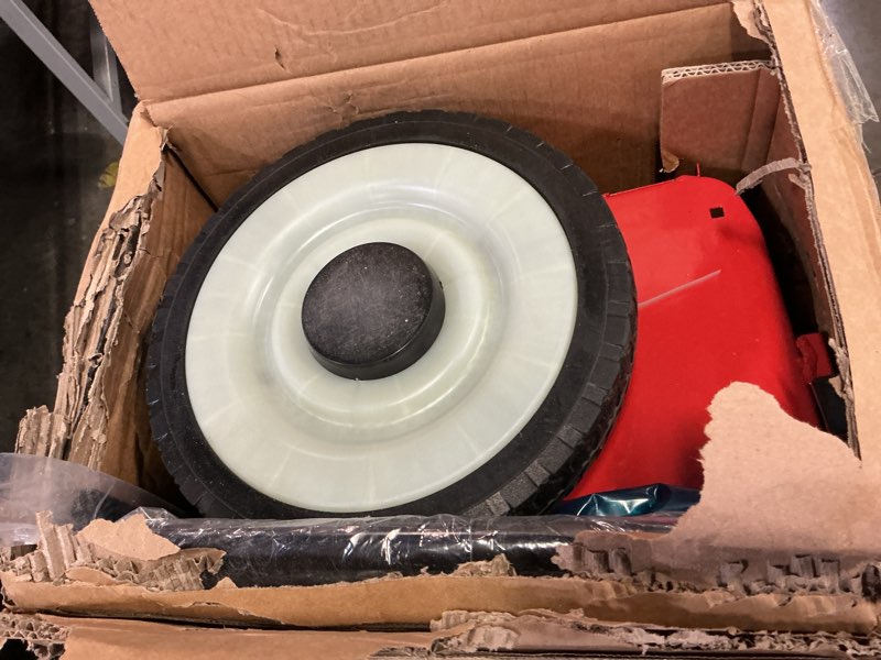 Condition photo showing Good Condition for  garvee 26" push lawn sweeper, 7 cu. ft leaf & grass collector, 4 high-speed