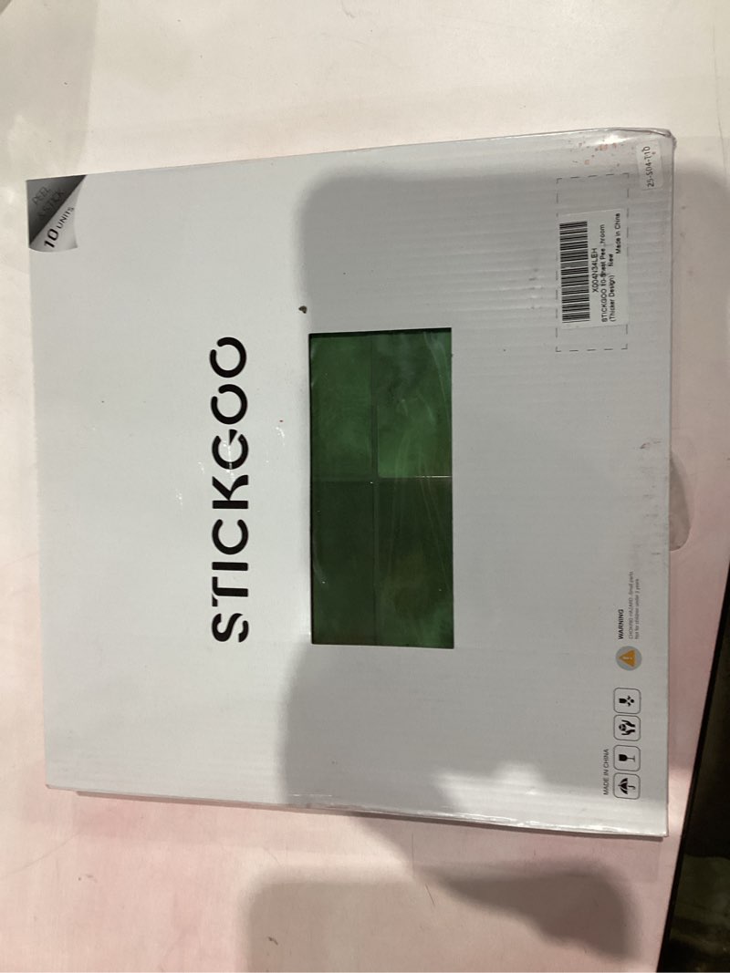 Condition photo showing New/Like New for STICKGOO 10-Sheet Peel and Stick Backsplash Tile, Self Adhesive Vinyl Wall Tiles, Stick on Backsplash for Kitchen and Bathroom(Thicker Design) Faux White Wall