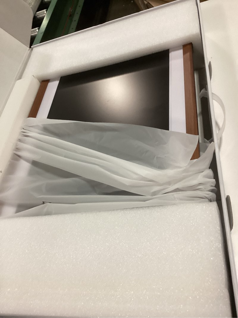 Condition photo showing Good Condition for Uhale 21.5" Large Digital Picture Frame with Remote Control, 1920 x 1080 FHD IPS Display Wood WiFi Photo Frames 64GB, Wall Mounted, Auto Rotate, Support USB and SD Card, Instantly Share Photos Videos 21.5 Inches Brown Wood