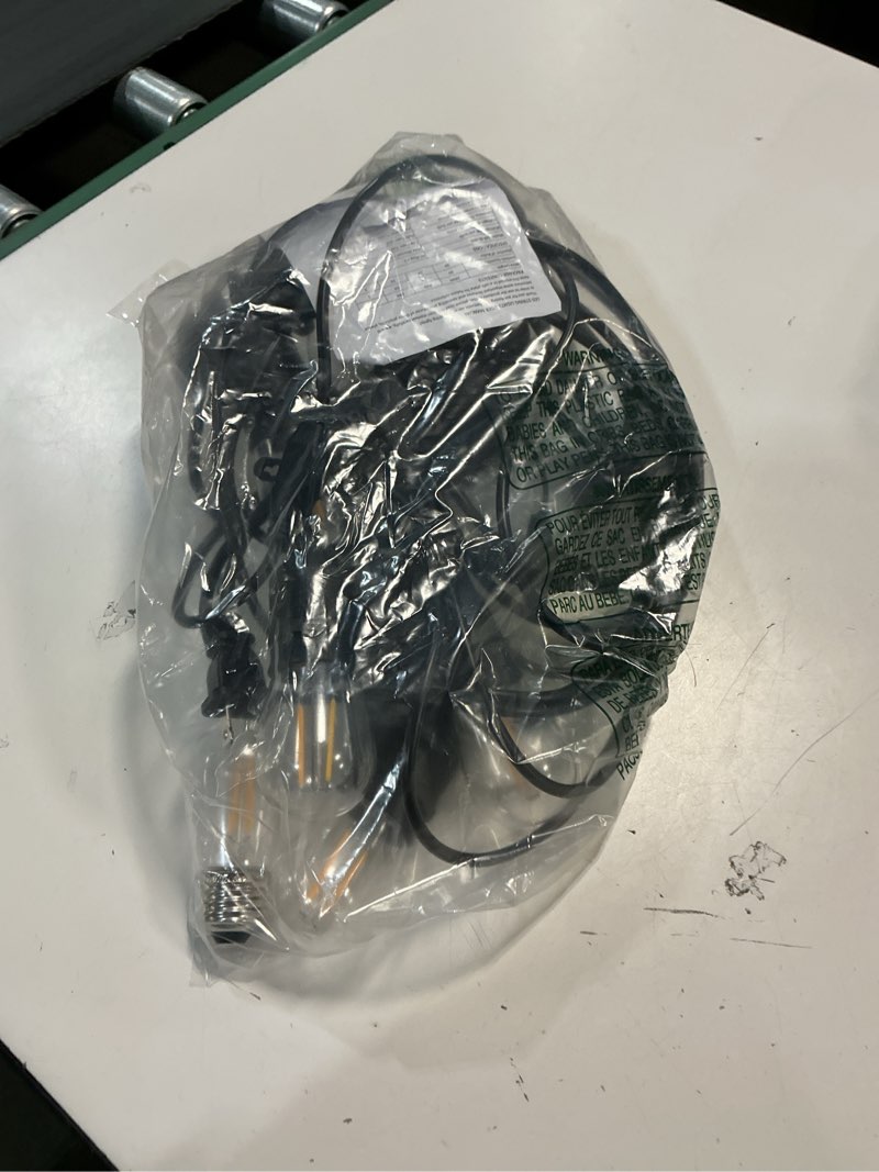 Condition photo showing As Is for brimax 2w outdoor string lights 25ft,patio lights commercial grade with 8+1 s14 led bulbs shatterproof waterproof,2700k warm white e26 dimmable for balcony gazebo porch fence garden camping 25ft 8 lights