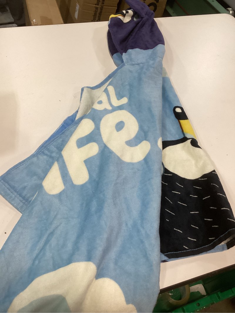Condition photo showing Good Condition for bluey kids cotton hooded towel