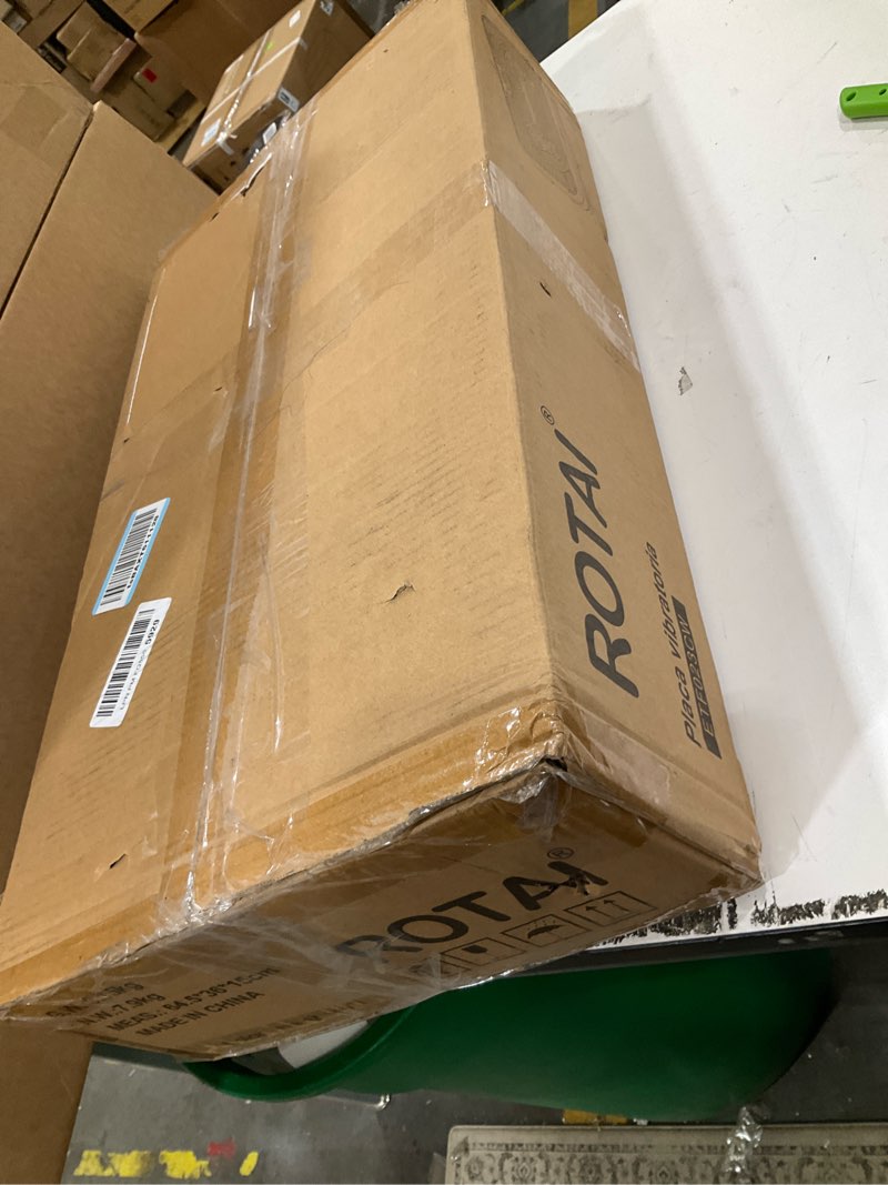 Condition photo showing As Is for Shake Plate Vibration Exercise Machine for Lymphatic Drainage Massager & Weight Loss, 400 lbs Capacity Whole Body Vibrating Plate Workout for Women and Men Light Pink