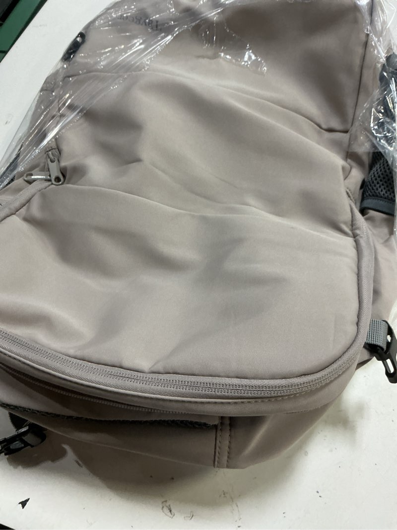 Condition photo showing Good Condition for taygeer laptop backpack purse for women, backpack for college essentials with 15.6inch laptop compartment, travel bag airline approved carryon work bag for nursing doctor business travel, brown large darkbrown