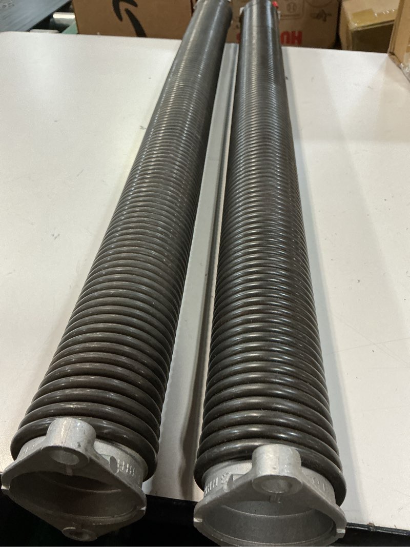 Condition photo showing Good Condition for garage door torsion springs 2'' (pair) with non-slip winding bars, coated torsion springs with a minimum of 18,000 cycles (0.192''x2''x16'')