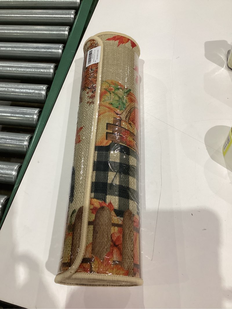 Condition photo showing New/Like New for Fall Decorations for Home, Fall Kitchen Rugs Set of 2, Autumn Pumpkin Truck Kitchen Mats Decor 17x29-17x47 Inch