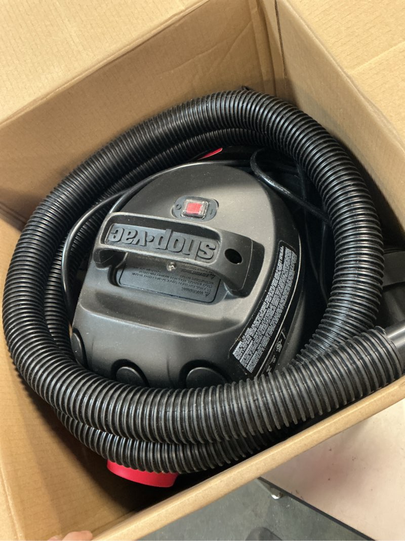Condition photo showing Good Condition for Shop-Vac 8 Gallon 4.5-Peak HP Wet/Dry Vacuum, 3 in 1 Function with Filter, Hose and Accessories, Ideal for Jobsite, Garage, Car & Workshop. 5971836