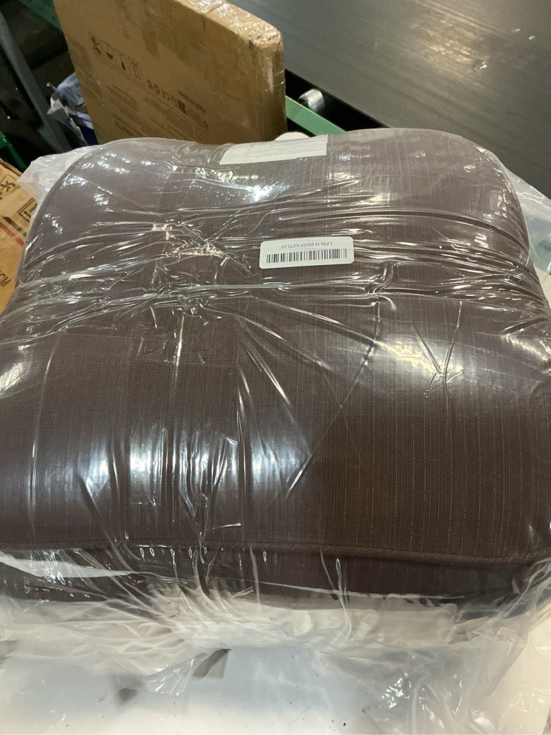 Condition photo showing New/Like New for downluxe chair cushions for dining chairs, waterproof kitchen chair pads, non-slip dining seat cushion with ties, 17" x 16" x 2.5", brown, 6 pack brown 6 count (pack of 1)