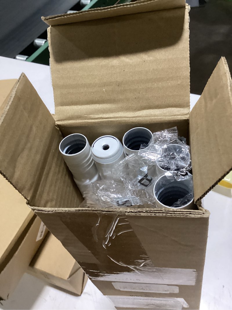 Condition photo showing Good Condition for curtain rods for windows 48 to 84 inch, white 1 inch decorative window treatment rods, adjustable heavy duty modern drapery rod, easy install extendable metal curtain pole with round finials white 36''-88'' (1 pack)