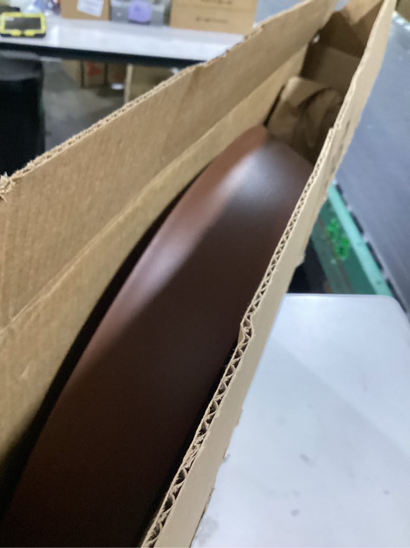 Condition photo showing Good Condition for plant saucer tray for ceramic plastic pots, 20 inch plant saucers for indoors, pot saucers trays, bird bath bowls, flower planter water drip trays for pots base (20", brown) 20" (1 pack) brown