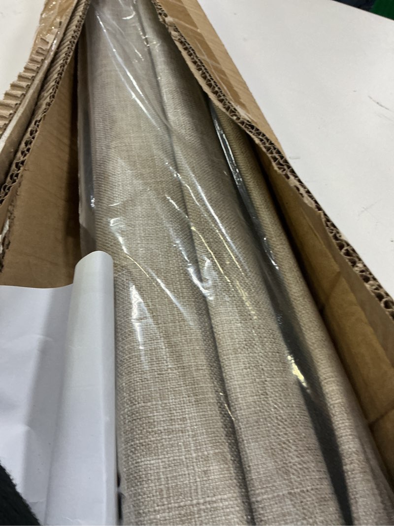 Condition photo showing Good Condition for lazblinds no tools no drill cordless roman shades for windows, blackout thermal insulated uv blocking window blinds, lightweight fabric blinds for indoor windows, 39" w x 60" h, blackout - beige beige 39" w x 60" h