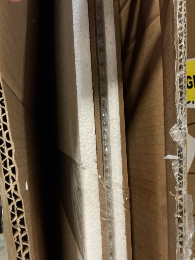 Condition photo showing New/Like New for gold irregular mirror, 31.5"x23.6" asymmetrical wall mirrors, unique shaped mirror decorative, modern frameless abstract mirrors for living room bathroom bedroom hallway entryway fireplace 31.5"l x 23.6"w gold