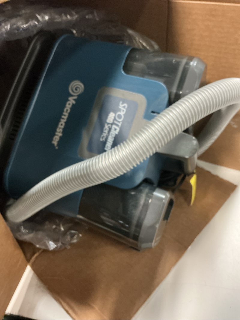 Condition photo showing As Is for Vacmaster SCB301 400 Series Portable Carpet & Upholstery Spot Cleaner Machine, 15Kpa Power Suction with Versatile Tools for Pets, Area Rugs and Couches Portable Spot Cleaner