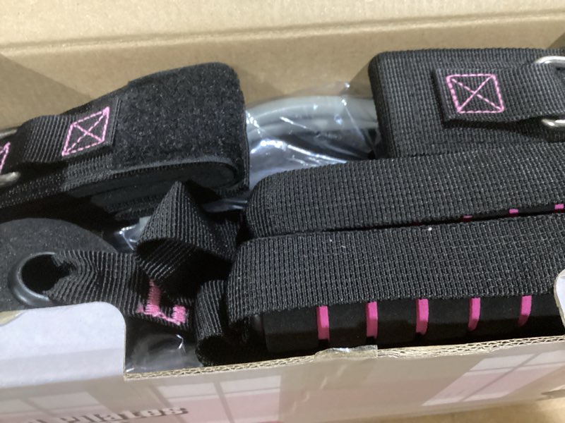 Condition photo showing Good Condition for Pilates Bar Kit with Resistance Bands(4 x Resistance Bands),3-Section Pilates Bar with Stackable Bands Workout Equipment for Legs,Hip,Waist and Arm,Exercise Fitness Equipment for Women & Men Pink(30lbs,4lbs)